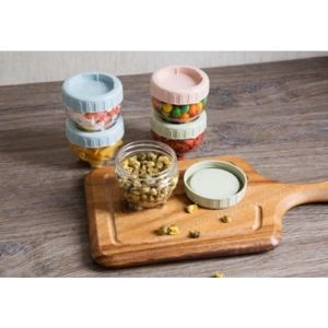Smartchoice Toples Snack Bulat ml bisa ditumpuk/Food storage jar for snack Permen /Kuaci / Toples Mini