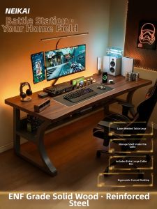 Gaming Desk Workstation Table with Mechanical Arm Support