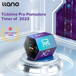 llano Ticktime สมาร์ทนาฬิกา 12 ชั่วโมงปลูกดิจิตอล สำหรับห้องครัว ฝักบัว การศึกษา ทำอาหาร 1 ครั้ง นาฬิกา จับเวลาแม่เหล็กอิเล็กทรอนิกส์ 90 วันการฝึก