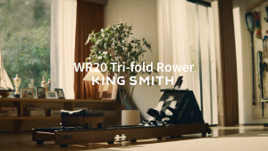 Kingsmith WR20 Foldable Water Rowing Machine ★ Water Rower ★ 6 Adjustable Resistance Levels ★ Self Setup