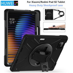 For Funda Xiaomi MiPad 7 6 Pro 5 11 11.2 Case Redmi pad SE 8.7 Pro 12.1 inch Case Shockproof Rugged Silicon Stand Tablet Cover