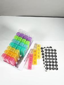 1Pc Monthly Pill Organizer 4 Times A Day 31 Day Pill Organizer Monthly Pills Box Day Organizer Portable Pill Case Organizers