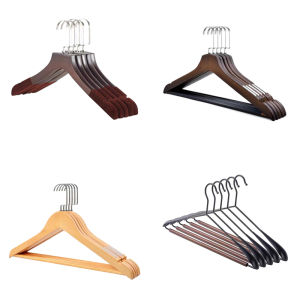 Italian Luxury Sample Room Wardrobe Elm Wood Clothes Hanger Clothing Support Props Hotel Display Stand Bedroom Decoration Accessories