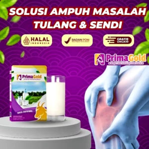 2 Box - PrimaGold Susu Kambing Etawa 100% Original - Bubuk Susu - Solusi Masalah Tulang & Sendi - Halal Indonesia - Badan POM - Gratis Ongkir