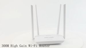 Pix-link WR-08 เราเตอร์ 4เสา ตัวขยายสัญญาณ ครอบคลุม30ตรม. Wireless WiFi Router 300 Mbps