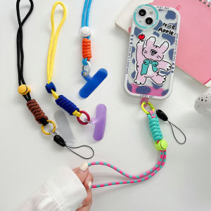 Colorful Short Lanyard with Metal Hook Keychain Strap for Phone Keys ID Card⚡PH deliveryIn stock⚡