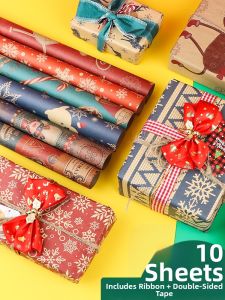 DISCO BEAR | Gift Wrapping Paper for Christmas and Birthday Large Size