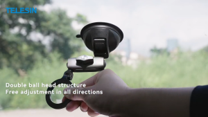 TELESIN Magnetic Phone Holder Suction Cup Car Mount for Mobile Smartphone