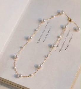 Viviann Original S925 Sterling Silver Multiple Wearing Imported Pearl Sky Star Pearl Necklace Classic Elegant White Pearl Chokers Necklace For Women Men Wedding Banquet Necklaces Vintage Beads Handmade Jewelry Party Gift
