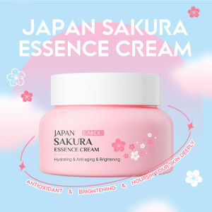 LAIKOU Japan Sakura Essence Cream Hydrating Brightening Anti Aging Fade Spots Whitening Day Night Facial Cream 60g