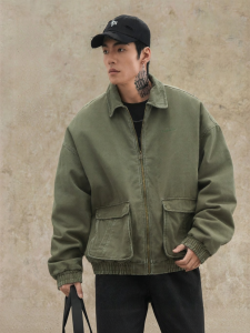 LUJIAMEN | Autumn and Winter Thickened Sport Jacket For Men Loose Fitness Outwear