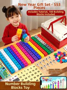 MINGZHUO | Educational Compatible Number Block Big Square Blocks Toy