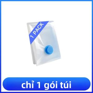 1-8 Chiếc Túi Nén Nhựa Kín Chân Không Cho Quần Áo Phụ Kiện Du Lịch Lớn Trống Hộp Bảo Quản Có Nắp Bơm