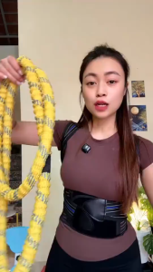 ( SALE ) Vòng Lắc Eo Lò Xo Bản Xịn Bọc Vải Dệt Haru - Giảm Calo Hiệu QuảEo ThonChuyên Dụng 1.5kg