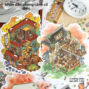 Nhãn Dán Trang Trí Phong Cách Cổ Đại 62.0