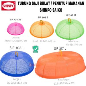 ( BISA COD ) PROMO SHINPO SAIKO SIP 308 / SHINPO SAIKO SIP 317 / TUDUNG SAJI / FOOD COVER / PENUTUP MAKANAN / TUDUNG SAJI PLASTIK / TUDUNG SAJI BULAT / PENUTUP MAKANAN DENGAN PEGANGAN