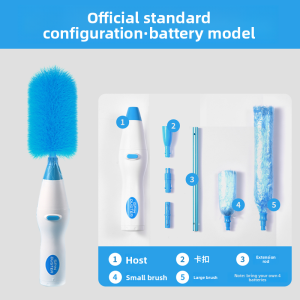 MONLEYTA | Electric Dustpan And Brush Set Non-Falling Hair Long Pole Static Electricity For Home Use Extendable For Gap Cleaning
