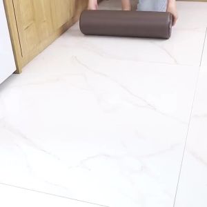 ＜109＞  Thảm Trải Sàn Nhà Bếp Bằng Da PU Chống Trượt Dài Bắc Âu   Chống Thấm Và Chống Dầu Hành Lang Hút Dầu pvc Thảm