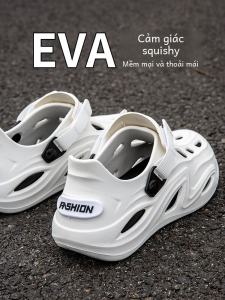 รองเท้าแตะผู้ชายแบบสวมพื้นหนาสำหรับเล่นกีฬาในช่วงฤดูร้อนที่ระบายอากาศได้ดี รองเท้าแตะแบบสวมที่ระบายอากาศได้ดีสำหรับขับรถและตกปลา