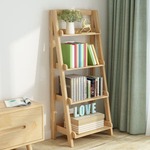 Simple Nordic Small Ladder-shaped Storage Shelf White