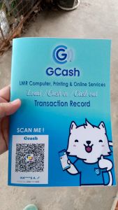 GCASH Cusotmized Transaction Notebook