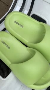 COVAE Sandal Wanita Kekinian CHUNKY  Sandal Slop Lucu Empuk Ringan Anti Slip - Fuschia