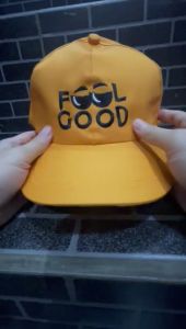 Topi anak fashion bordir tulisan fool good