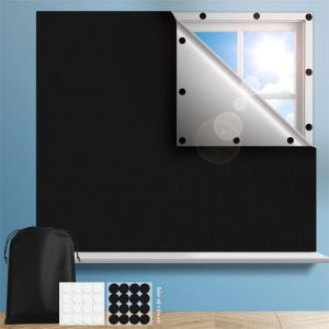 Rèm Xếp Ly Tự Dính Màn Nửa Cho Ban Công Phòng Tắm Nhà Bếp - Rèm Cửa Sổ Bằng Vải Có Lớp Lát Dọc Cho Cà Phê/văn Phòng