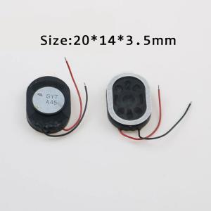 JCD 2pcs 1W 8ohm 24x15 20x14 40mm Oval Ellipse Speaker Loudspeaker Round Horn 2 Wires Line Cable DIY Repair Parts