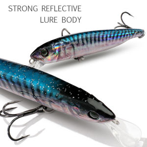 Suspend Fishing Lure 10g 10.2cm Minnow Treble Hooks Swimbait Kit Fishing Tackle Wobbler Rattle Cranbait Bait Pesca Jerkbaits