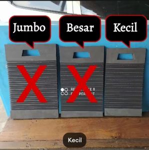 Papan gilesan baju karet Eva Spon Jumbo Besar Kecil