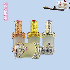 Retro Dropper Essential Oil Bottle Portable Perfume Glass Bottle Permanent Makeup Pigment Essence Lotion Cosmetic Subpackaging Empty Bottle