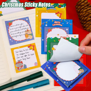 30 แผ่นกระดาษเมอร์รี่คริสต์มาสกระดาษเหนียวน่ารักการ์ตูนหมีกวางเอลก์สติ๊กเกอร์ข้อความการเรียนรู้เครื่องเขียนของขวัญสำหรับเด็ก