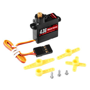 NEEBRC 4.3G Micro Servo Metal Gear Coreless Motor for 1/24 RC Mini Car Buggy Fixed-wing Plane Boat Wltoys K969 K989 Axial SCX24