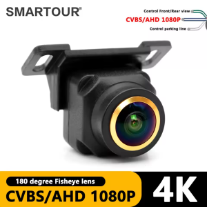4K AHD 1296x1080P 180 Degree Fisheye Lens Night Vision Vehicle Rear View Reverse Camera For Car Monitor or Android DVD