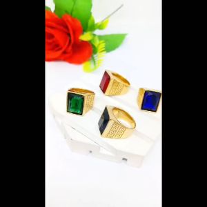 CINCIN COWO TITANIUM BATU FULL KOTAK LIST ZIGZAG FASHION ANTI KARAT DAN ANTI LUNTUR (COD)