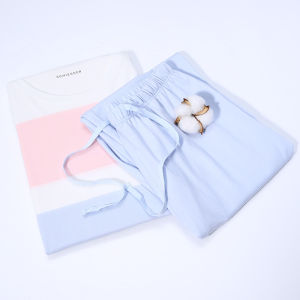 Schiesser Pure Cotton round Neck Sleepwear Set for Women New Spring Summer Home Clothes Comfortable Long Sleeve Pajamas