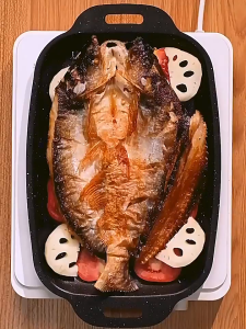 FH-C1338 Wajan Panggangan Panjang Portabel Grill Pan Korea Datar BBQ Anti Lengket Tahan Panas