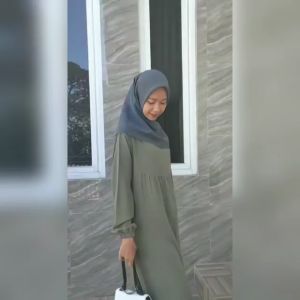Gamis Ardina Rayon Polos Premium Polos | Dress Daily Polos Rayon Semi twill | HomeyDress Basic Polos