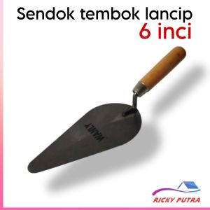 Sendok tembok lancip wanly ukuran 6 inci catok semen COD