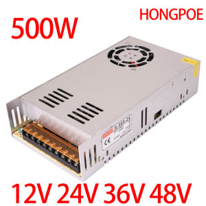 12V 24V 36V 48V 500W Switching Power Supply Source Transformer AC DC SMPS For LED Strip Light CCTV Motor