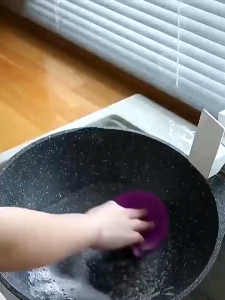 3 PCS Silicone Sponge Reusable Scrubber Brush for Kitchen Cleaning Non-Stick Silicone Sponge dishwashing sponge