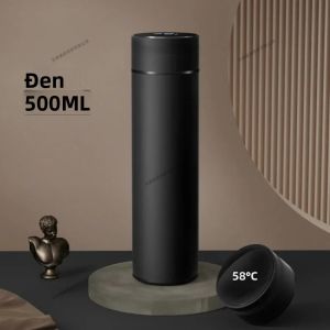 Bình Giữ Nhiệt Bằng Thép Không Gỉ 304 Dung Tích 500ml Có Màn Hình Hiển Thị Nhiệt Độ Kỹ Thuật Số Giữ Nhiệt Lâu Cốc Thông Minh Dùng Cho Du Lịch Cốc Đựng Nước