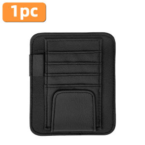 Yitong 1/2PCS Car Sun Visor Storage Organizer Multi Pocket Card Slot Sunglasses Pen Holder Automobile Interior Storage Pouch