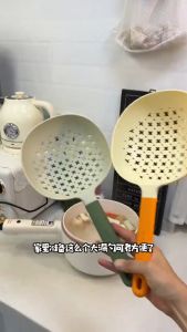 Vá vớt mì bún miến màu Pastel chịu nhiệt tay cầm dài tiện dụng muôi vớt ăn lẩu mui vớt thức ăn dạng lưới cỡ lớn đa năng vá vớt dạng lưới