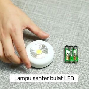 Lampu senter bulat LED LAMPU TEMPEL BIRU