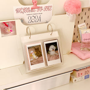 Acrylic Photo Display Stand Star Chaser Instant Camera Album Small Card Holder Storage Organizer for Business And Cultural Supplies
