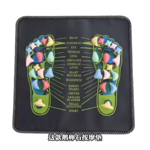 OHHDEER Square Foot Massage Mat Pebble Road Acupressure Mat Walk Stone Leg Pad Home Massage Mat