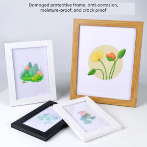 Minimalist Photo Frame Wood Transparent Photo Frame A4/6R Size Frame Natural Solid Wall Mount Home Decor Kayu Bingkai Frame Gambar DIY 极简主义相框