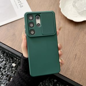szhaiyu | Luxury Slide Camera Protection Phone Case For Samsung S26 Edge S25 S24 S23 S22 S21 FE Plus Ultra Shockproof Back Cover Fundas